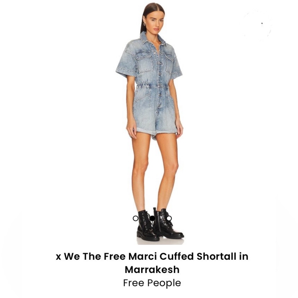 Free people denim romper. Size xL. Worn once.